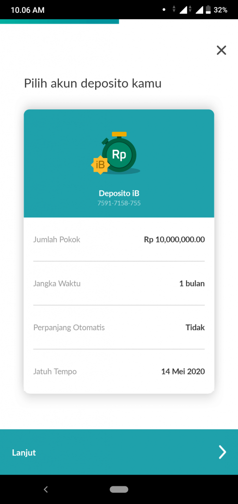 Pengalaman Deposito Syariah Rp 10 Juta Di Bank Permata via PermataMobile X (UPDATE: 14/5/20) 5