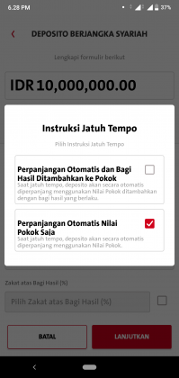 Pengalaman Deposito Syariah Rp 10 Juta di OCBC NISP via Aplikasi ONe Mobile (UPDATE: 2/8/20) 7