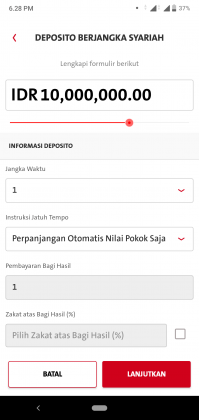 Pengalaman Deposito Syariah Rp 10 Juta di OCBC NISP via Aplikasi ONe Mobile (UPDATE: 2/8/20) 9