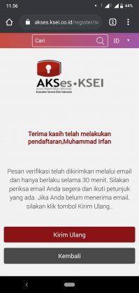 Cara daftar dan login aplikasi AKSes KSEI Mobile