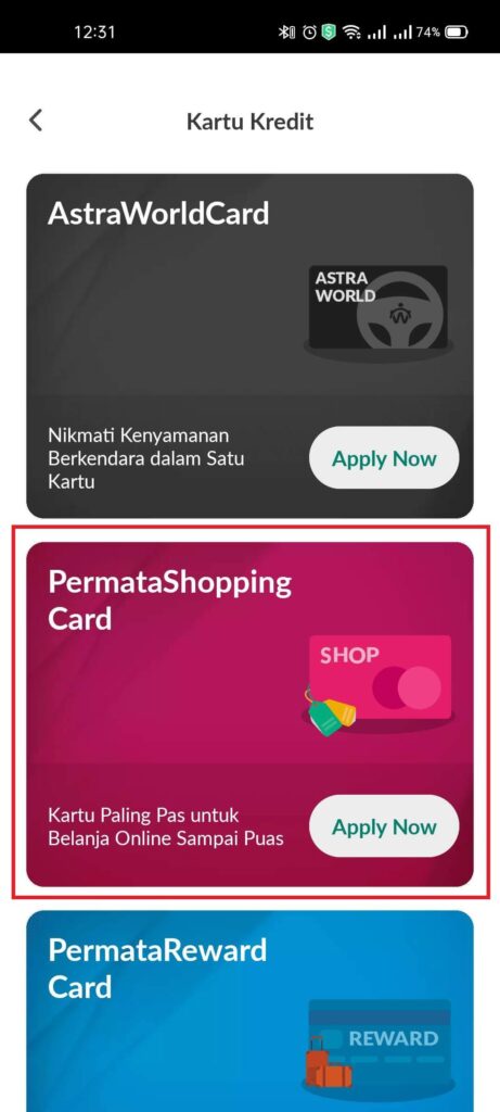 Pengalaman Mudahnya Apply Kartu Kredit Permata Shopping Card via PermataMobile X (UPDATE: 25/7/21) 3