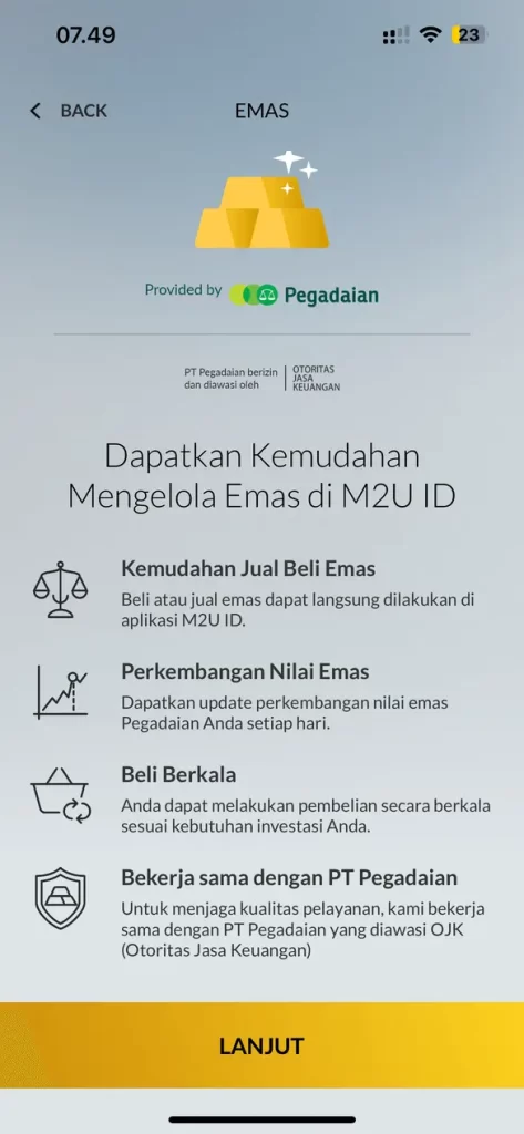Wujudkan Impian Pendidikan Anak dengan Tabungan Emas Pegadaian dari Maybank M2U ID App 5