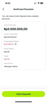 Cairkan Deposito Superbank