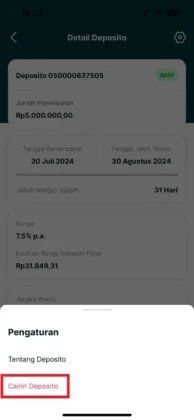 Pengalaman Deposito Superbank Rp5 Juta. Bunga 7.5%, Biasa Cairkan Kapan Aja! 10