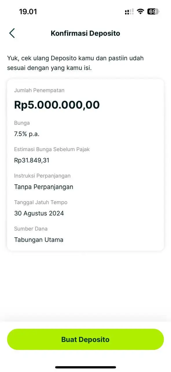 Pengalaman Deposito Superbank Rp5 Juta. Bunga 7.5%, Biasa Cairkan Kapan Aja! 3